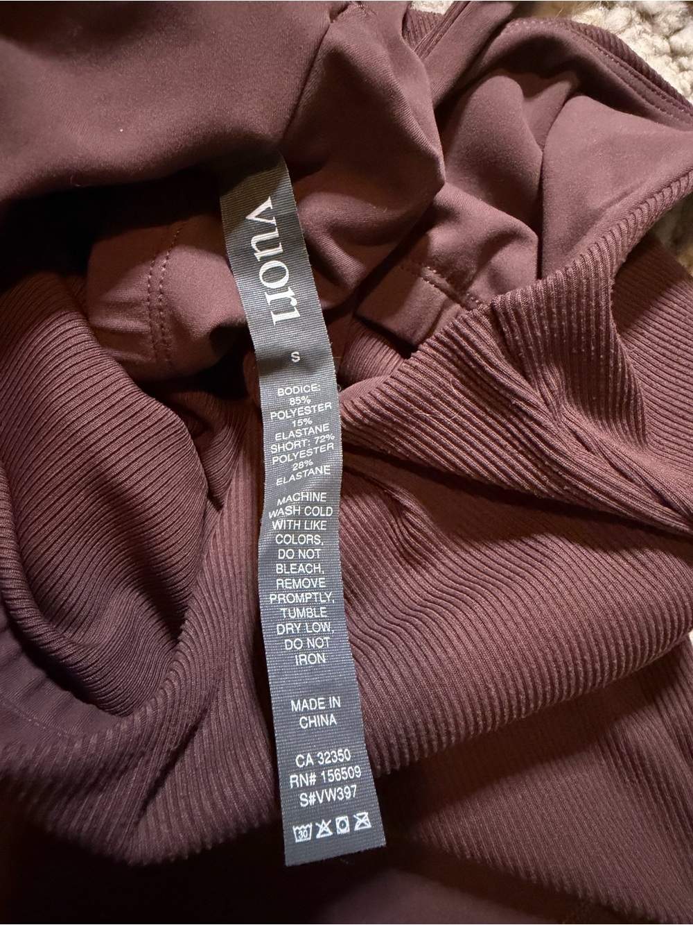 Vuori Brown Performance Romper - Picture 4 of 4